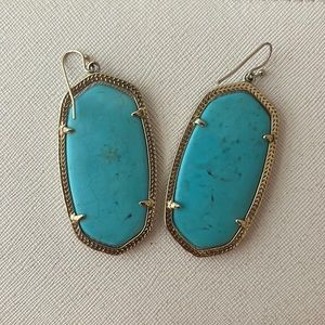 Turquoise large Kendra Scott earrings